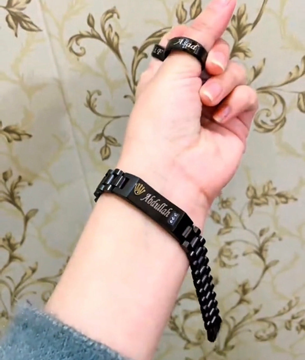 Customized Original Royal Style Bracelet with Free Ring