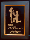 Couple Purpose Light Frame Lamp